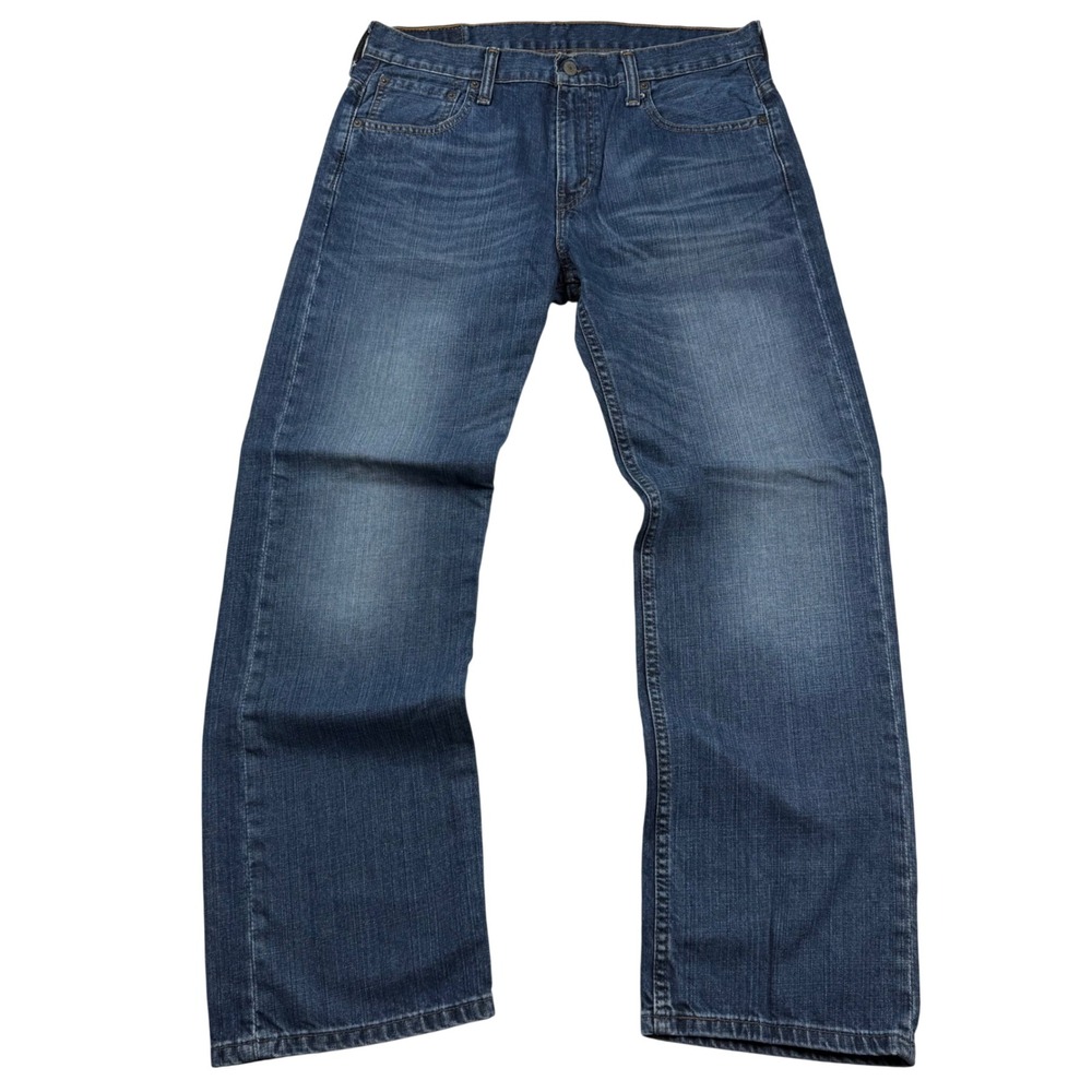 Levis 569 Loose Straight Leg Jeans Mens 32x32 (Fits 34x 31.5) Blue Medium Was